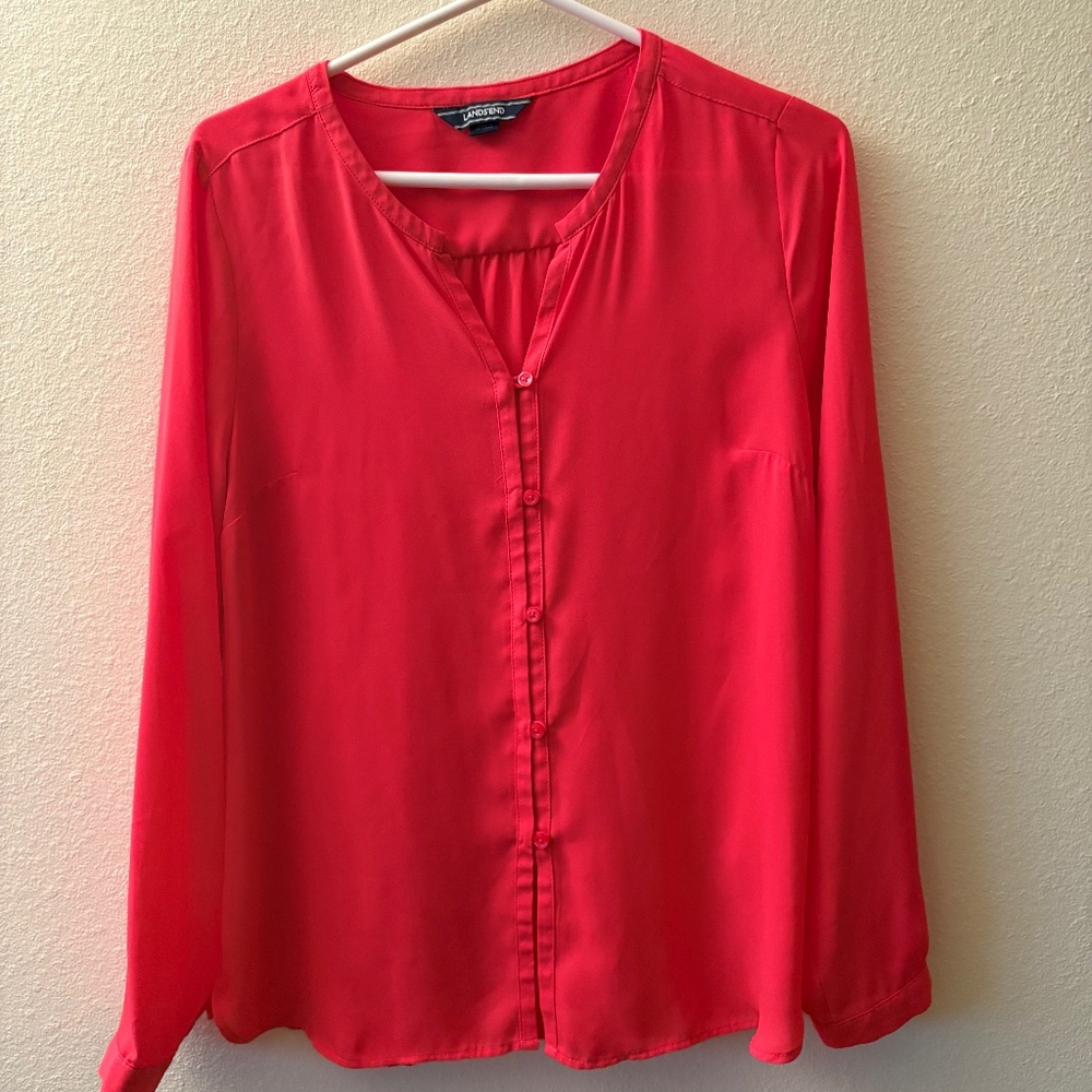 Coral blouse